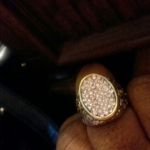 Men's Turkish Stainless Steel Crystal Ring!!